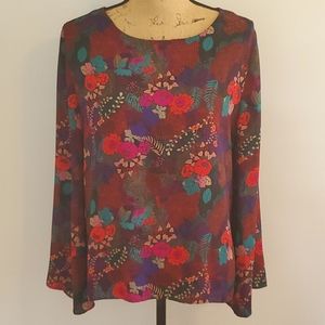 Violet & Claire Floral Blouse Size L